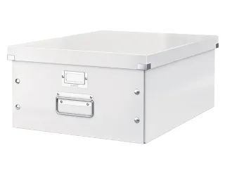 Opbergbox Click & Store 369x200x482mm Wit 85% gerecycled karton - 1