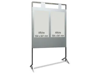 stembord,HxB 2100x1400mm,2nummerplaten,frame verzinkt - 2