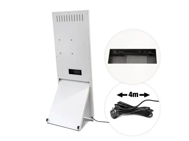 Digitaal A-Bord Spectrum met 43 Inch Samsung scherm Wit