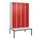 locker met bank,HxBxD 2120x1200x815mm,4vak,vak B 300mm,draaigrendel