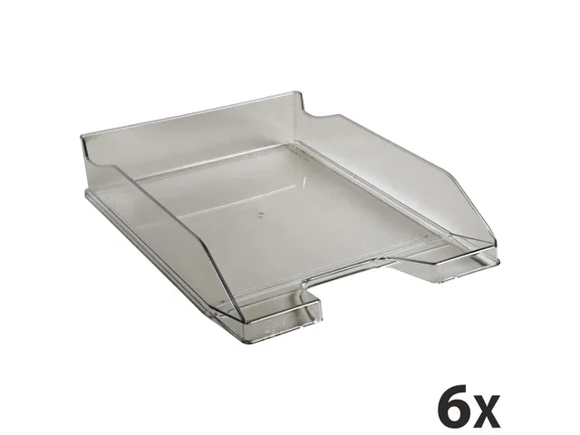 Corbeille à courrier Combo Midi Iderama - Gris transparent