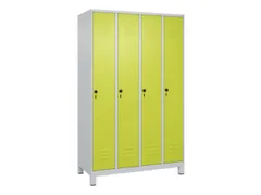 locker,HxBxD 1950x1200x500mm,4vak,vak B 300mm,draaigrendel,voeten