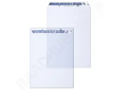 Envelop Raadhuis 235x305 Plakstrip Transparant 45 Micron 1000 Stuks
