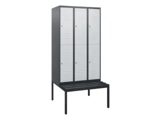 Dubbeldekse dekenkist,HxBxD 1950x900x815mm,3x2vak.,vak B 300mm - 1