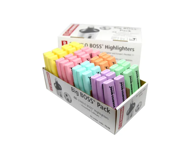 Markeerstift STABILO Boss Original 70 48 stuks assorti pastel