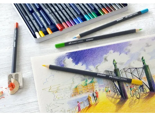 Kleurpotloden Faber-Castell Goldfaber assorti blik à 24 stuks