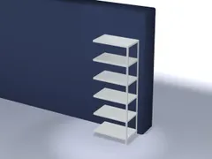 magazijnstelling,aanbouwveld,HxBxD 2500x1000x600mm,vaklast 125kg