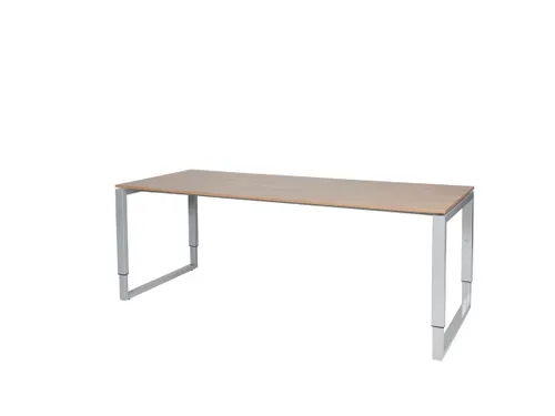 Domino Plus Bureau Hoogte Verstelbaar 2000x800mm Hav/Kers 25mm Alu