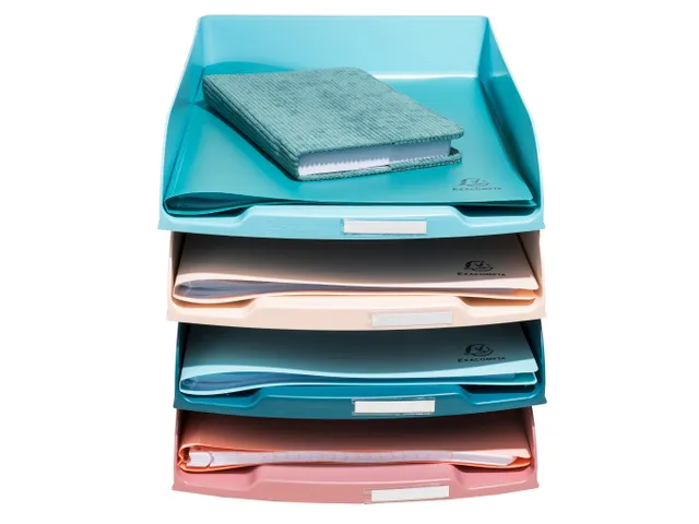 Set de 4 Corbeilles à courrier Combo Styli Skandi - Couleurs assortie