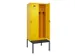 locker met bank,voor scheiding van kleding,HxBxD 2120x800x815mm,2vak