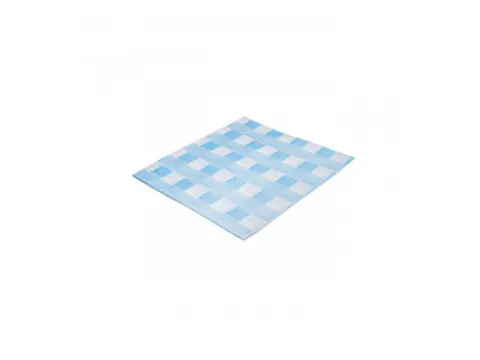 Theedoek Disposable 38x60cm Nonwoven Blauw-Wit 50st