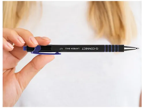 Balpen Lambda Intrekbaar Medium Blauw