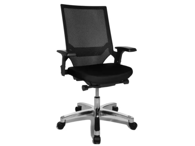Siège De Bureau Pivotant Noir Assise Hxlxp 420-550X480X460Mm Mécan.