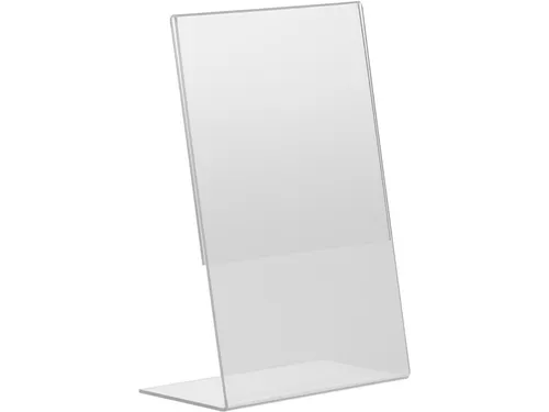 Kaarthouder Budget L-Standaard A6 1,5 Mm Staand Acryl set van 10 stuks