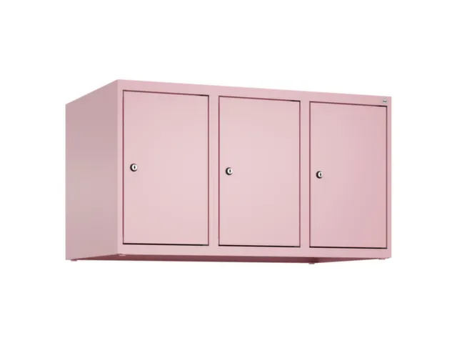 opzetkast,v. locker,3vak.,vak B 300mm,HxBxD 500x900x500mm,cilinderslot