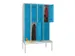banklocker,dubbeldeks,HxBxD 2150x1200x800mm,RAL7035,front RAL5012