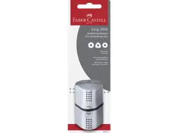 puntenslijper Faber-Castell GRIP Trio zilver op blister