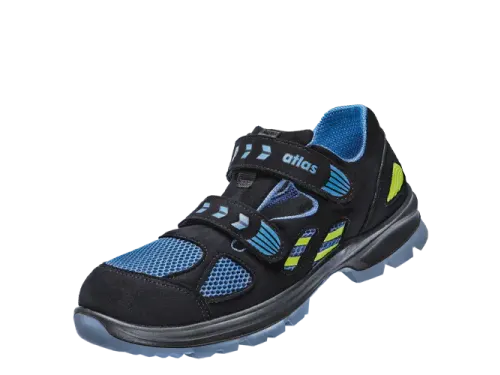 Atlas Flash 4605 XP ESD S1p Veiligheidsschoenen zwart blauw lime W-42