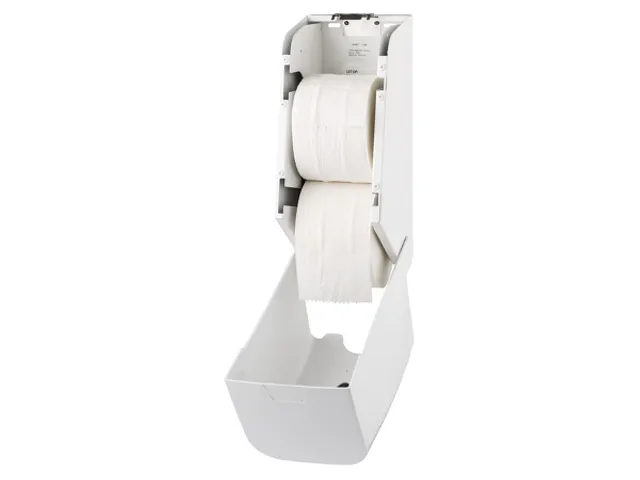 Distributeur papier toilette pour 2 rouleaux sans mandrin PQCDuo