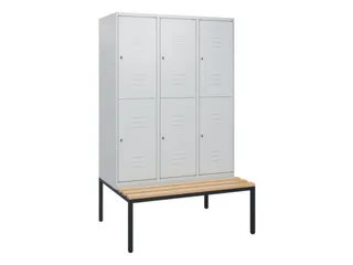 Dubbeldekse dekenkist,HxBxD 1950x1200x815mm,3x2vak.,vak B 400mm - 1