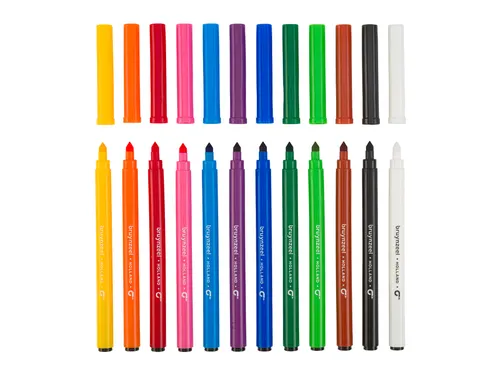Kleurstift Bruynzeel Teens Super Point set à 12 kleuren