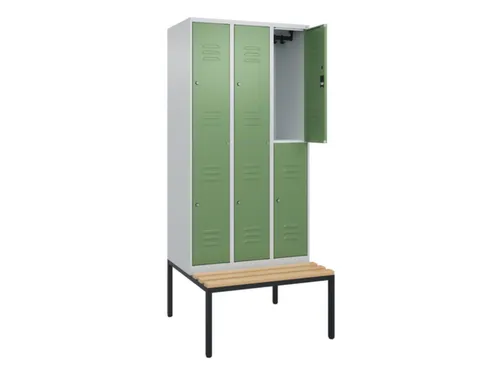 Dubbeldekse dekenkist,HxBxD 2120x900x815mm,3x2vak.,vak B 300mm