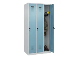 locker,HxBxD 1850x900x500mm,3vak,vak B 300mm,draaigrendel