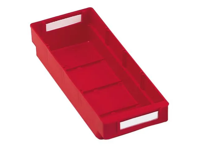 Stellingbak Extra Vlak Pp Hxbxd 65X120X300Mm Rood