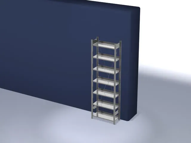 dossierstelling,grondveld,HxBxD 2350x810x335mm,vaklast 60kg