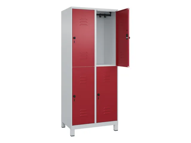 dubbeldekse locker,HxBxD 1950x800x500mm,2x2vak.,vak B 400mm