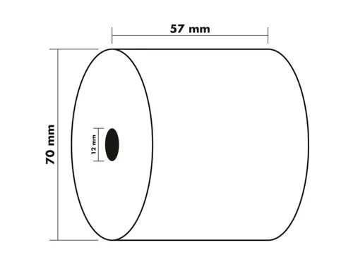 Telrol 57x70x12mm 1-laags offset