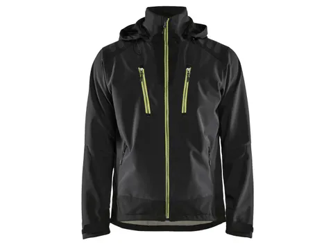 Veste softshell Blåkläder 4749 Noir/Jaune fluo Taille M