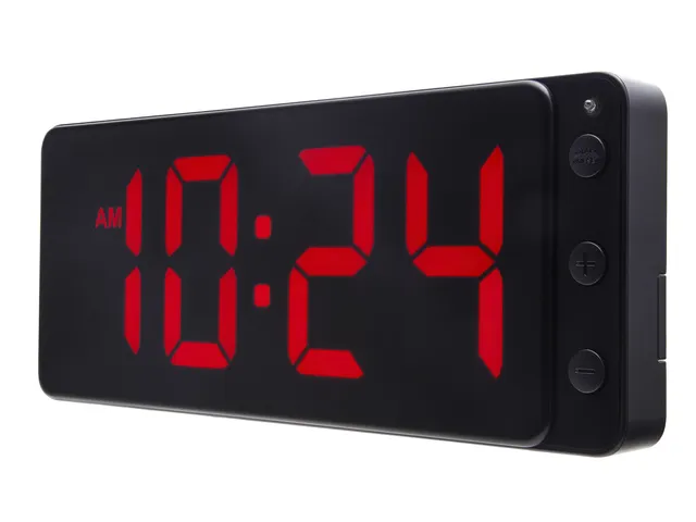 Horloge de table/murale NeXtime Digital Clock Red de 27,2 x 10,8 cm