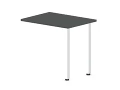 aanbouwtafel,i.h.v.,HxBxD 720-840x800x600mm,MS-donkergrijs