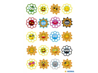 Sticker Etiket Herma 3668 Gekke Zonnen Puffy 20 stuks - 1