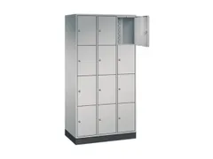 lockerkast,HxBxD 1950x920x500mm,3x4vakken,cil.-slot,sokkel