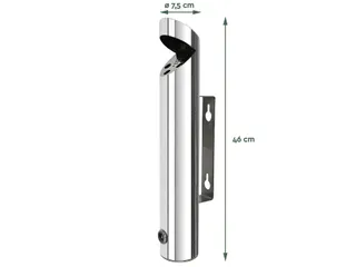 Asbak BRASQ wand AT200 RVS - 3