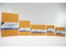 Carnet de croquis Kangaro A6 couverture rigide en PU jaune ocre avec 8