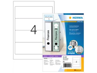 Herma 4291 Rugetiket 192x59 mm Wit permanent klevend 400 stuks - 1