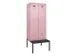 locker met bank,voor scheiding van kleding,HxBxD 2120x800x815mm,2vak