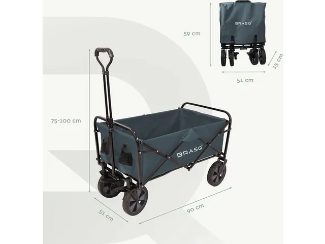 Bolderkar Opvouwbaar Grijs