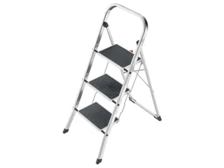 vouwtrapje,3treden m. antislipmatten,bordes H 690mm - 4