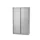 Roldeurkast Incl. 4 Legborden Zilver 198x100x43