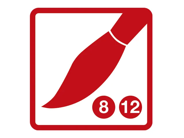 Penselenset Eberhard Faber varkens- en ponyhaar maat 8 en 12