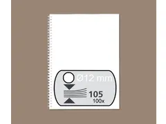 Draadrug Fellowes 12mm 34-rings A4 wit 100stuks