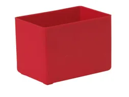 Inzetbak HxLxB 54x80x53mm Polystyreen Rood 50 stuks