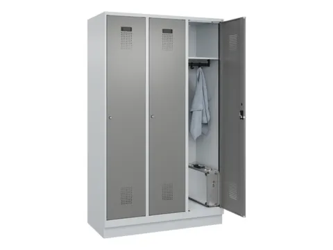 locker,HxBxD 1950x1200x500mm,3vak,vak B 400mm,cil.-slot,sokkel