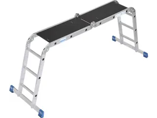 multifunctionele vouwladder,4x3,sporten,balk L 3,55m,aluminium - 2