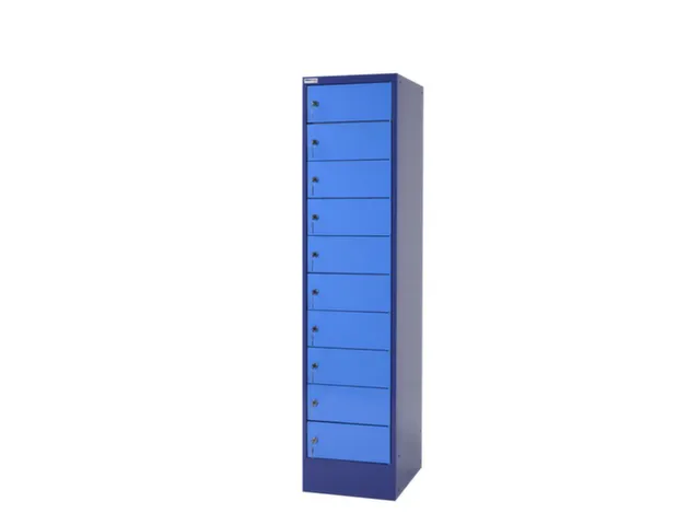 HxlxP 1790x415x500mm prises CH 10compartiments corps bleu pigeon