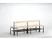 banc double,HxLxP 770x2000x725mm,barrettes en bois